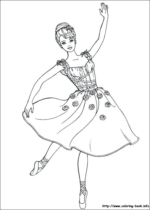 521x730 Barbie Becoming Beautiful Ballerina Coloring Page Coloring Pages