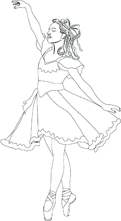 416x756 Ballet Dancer Coloring Pages Free Kids Coloring Barbie Ballerina