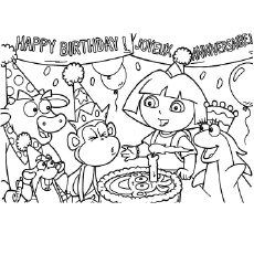 Dora Coloring Pages 230x230 Dora Coloring Pages