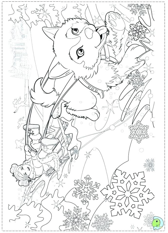 691x960 Barbie Christmas Coloring Pages To Print Drawn Class 4 Sheets