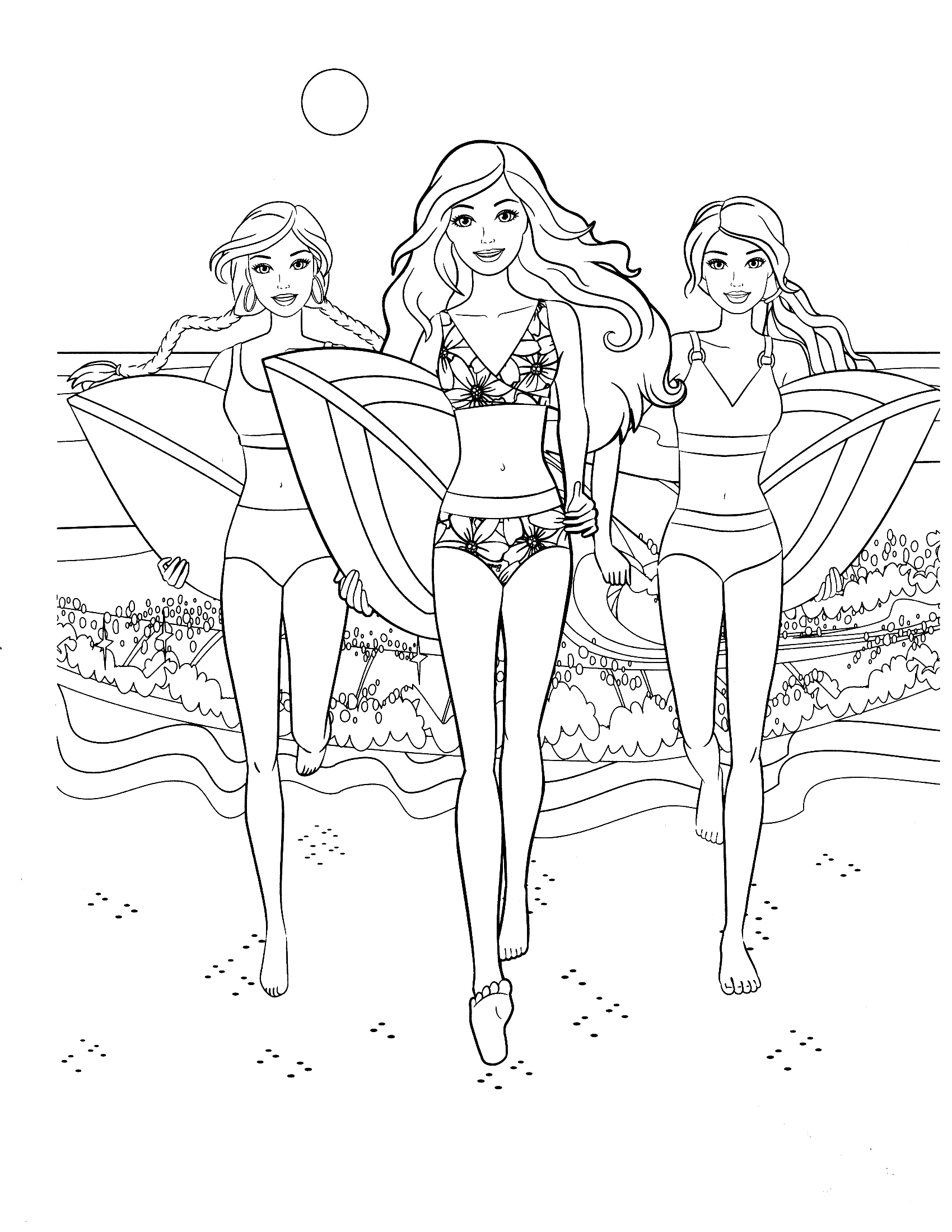 1700x2200 Best Of 85 Barbie Coloring Pages For Girls Barbie Princess Friends