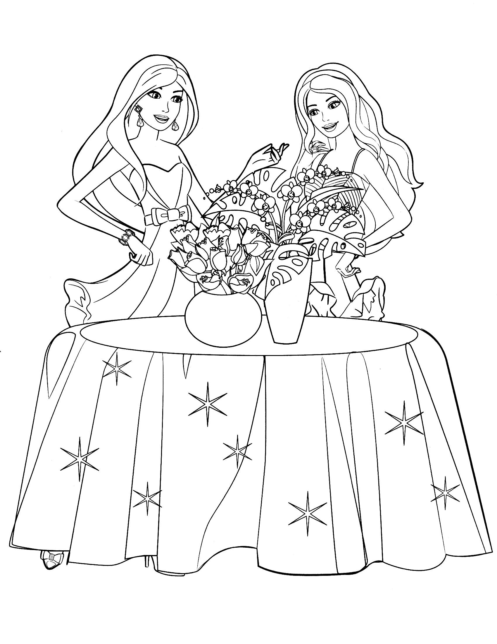 1700x2200 Barbie Coloring Pages 360coloringpages