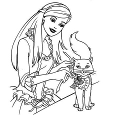 230x230 Top 50 Free Printable Barbie Coloring Pages Online