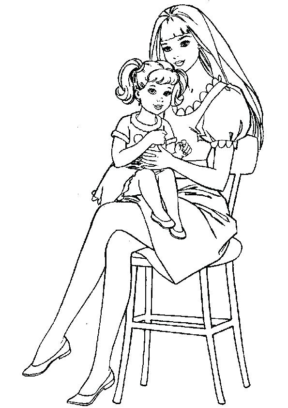 595x842 Barbie Coloring Pages Gratis Paginas Para Colorear De La Biblia