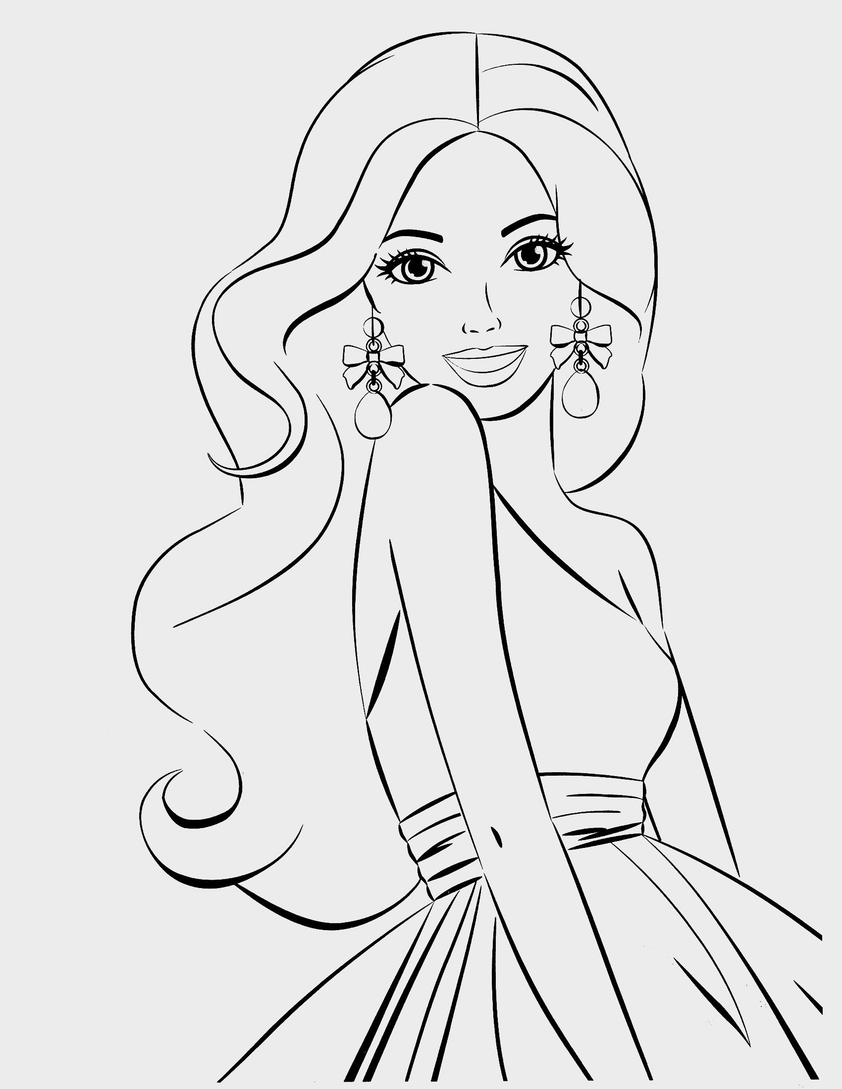Barbie Coloring Pages To Print Coloring Pages 1700x2200 Barbie Coloring Pages To Print Coloring Pages