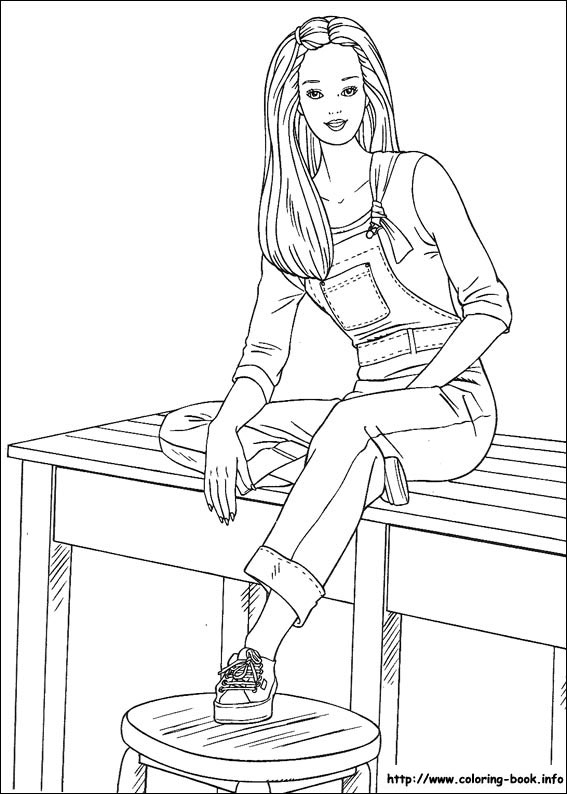 Barbie Coloring Pages On Coloring 567x794 Barbie Coloring Pages On Coloring