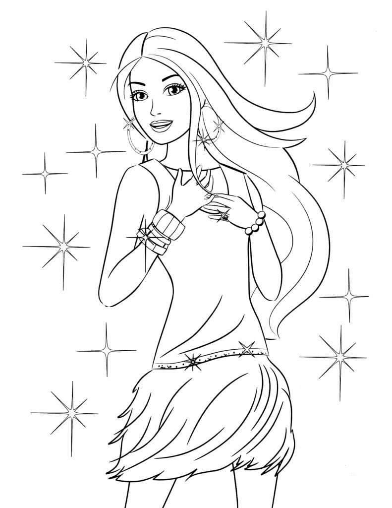 Security Barbie Coloring Pages That You Can Pr 791x1024 Security Barbie Coloring Pages That You Can Pr