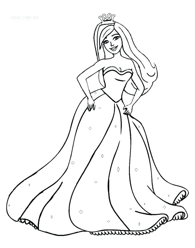 667x850 Coloring Pages Princesses Printable Barbie Princess Coloring Pages