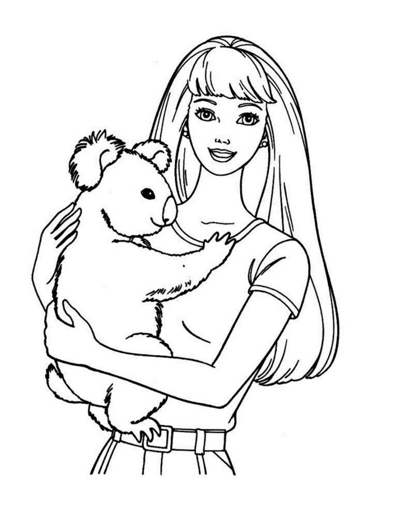 791x1024 New Barbie Coloring Pages Online 19