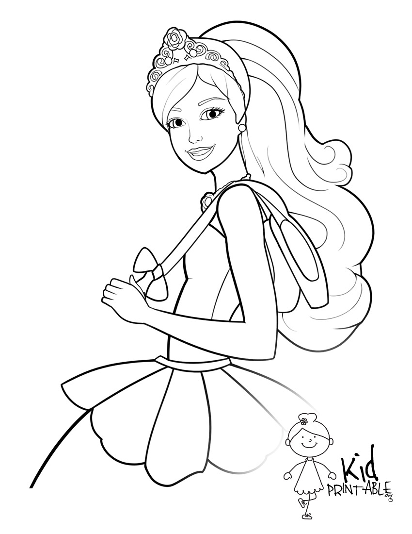 850x1100 Good Free Printable Coloring Pages Barbie 42