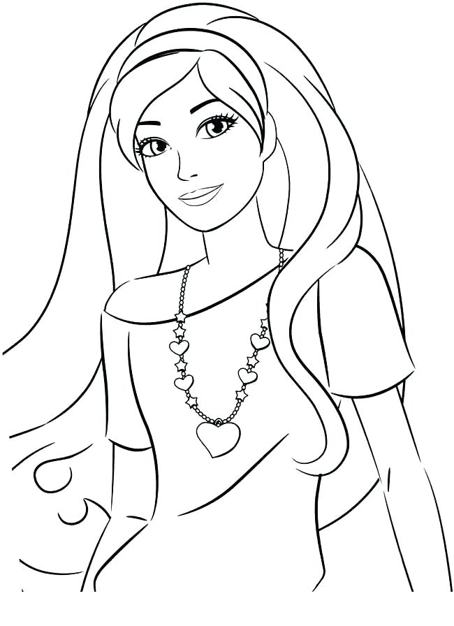 650x896 Inspirational Barbie Coloring Pages To Print 91 For Gallery