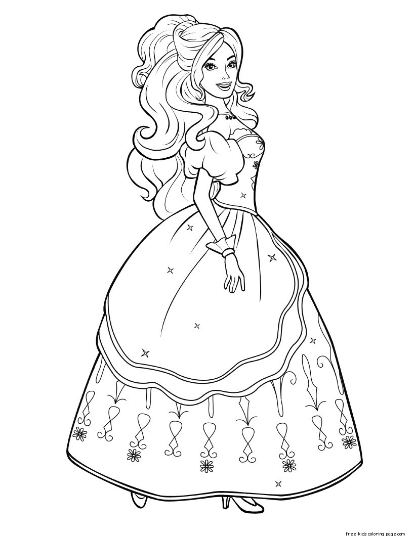 820x1060 Printable Characters Beautiful Barbie Colouring Pages