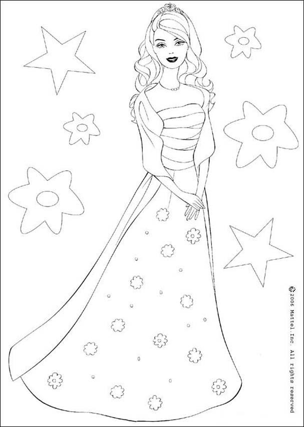 607x850 Barbie The Star Coloring Pages