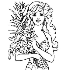 230x230 Top 50 Free Printable Barbie Coloring Pages Online
