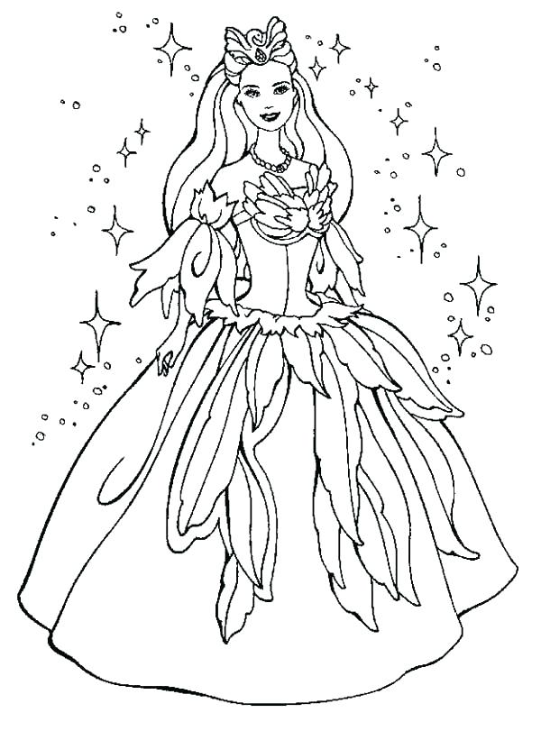 Barbie Dress Coloring Pages at GetColorings.com | Free printable ...