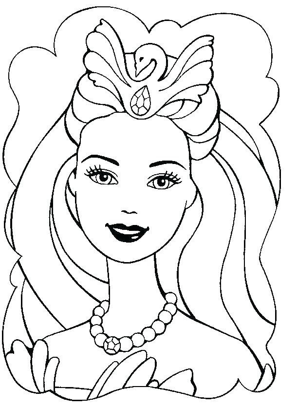 610x838 Barbie Face Coloring Pages Barbie Coloring Sheets Barbie Coloring