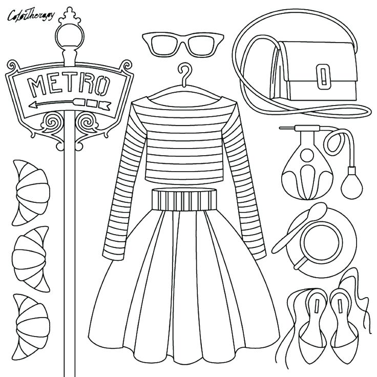 Fashion Coloring Pages 736x736 Fashion Coloring Pages