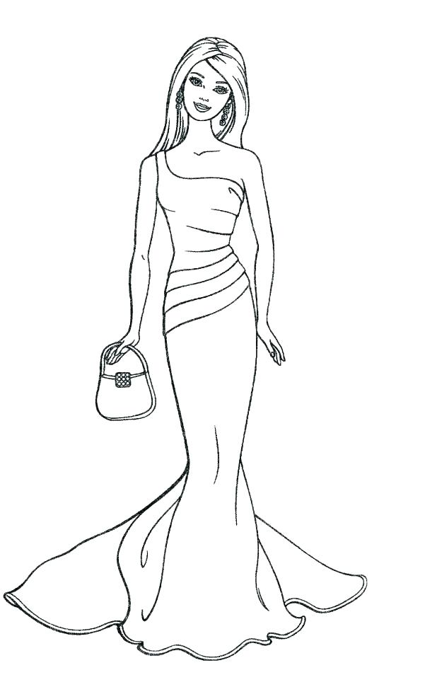 Barbie Doll Pictures To Color Barbie Coloring Pages Free Doll 618x971 Barbie Doll Pictures To Color Barbie Coloring Pages Free Doll