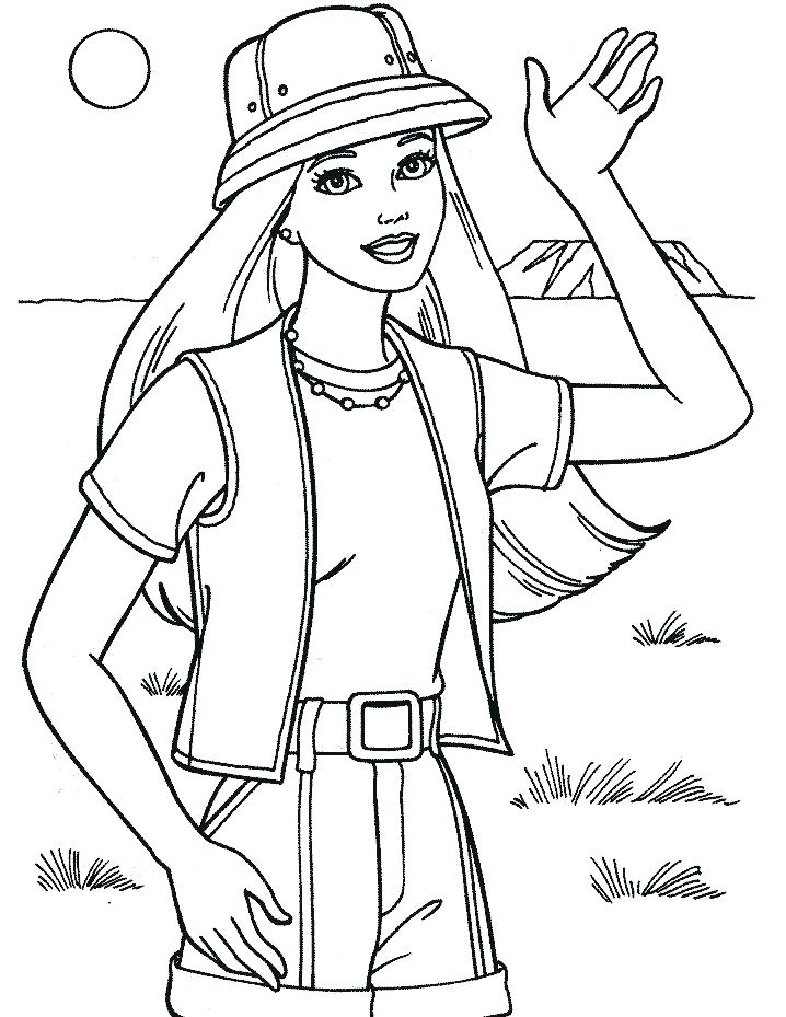Barbie Coloring Page Coloring Pages Barbie Girls Coloring Pages 718x929 Barbie Coloring Page Coloring Pages Barbie Girls Coloring Pages