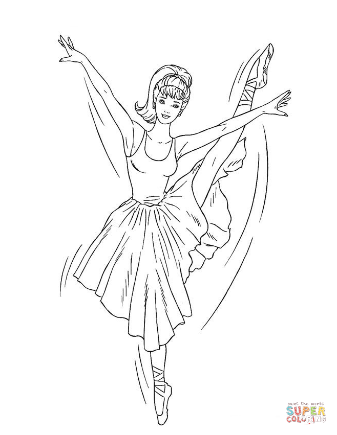 Free Printable Ballerina Coloring Pages Barbie For Page Design 19 658x851 Free Printable Ballerina Coloring Pages Barbie For Page Design 19