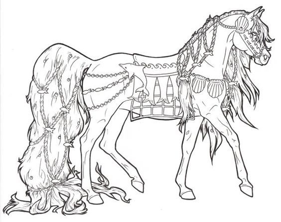 Barbie Horse Coloring Pages