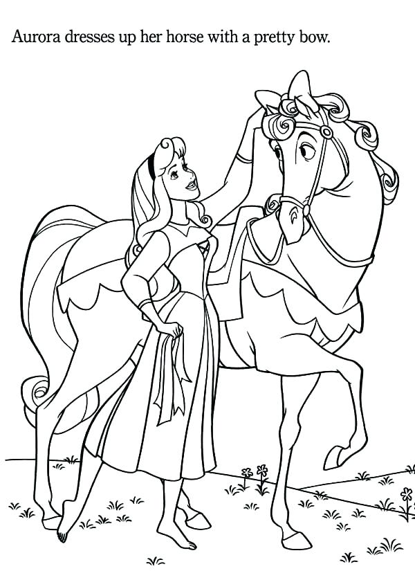 Barbie Horse Coloring Pages Horse Color Pages Princess Aurora Love 600x838 Barbie Horse Coloring Pages Horse Color Pages Princess Aurora Love