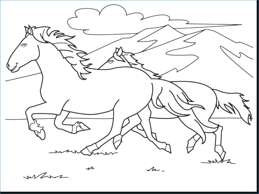 Barbie Horse Coloring Page 878x658 Barbie Horse Coloring Page