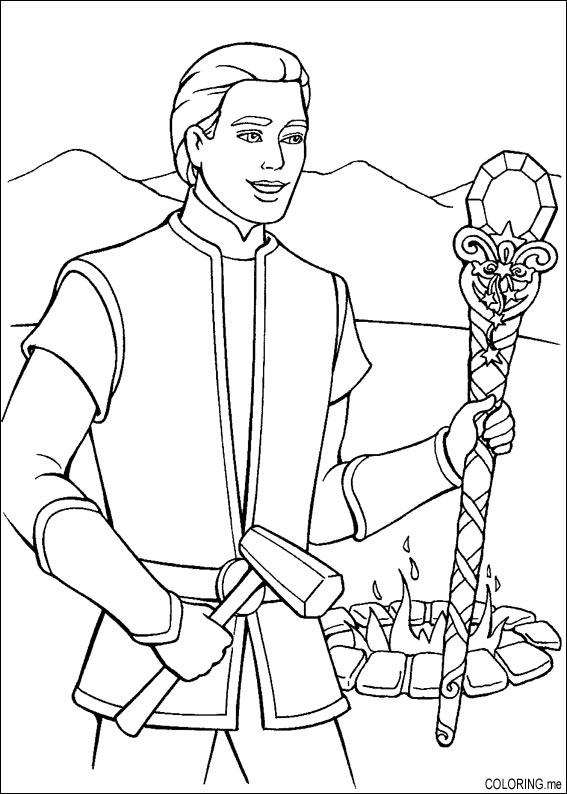 Coloring Page Barbie Magic Pegasus Ken Magic Wand 567x794 Coloring Page Barbie Magic Pegasus Ken Magic Wand