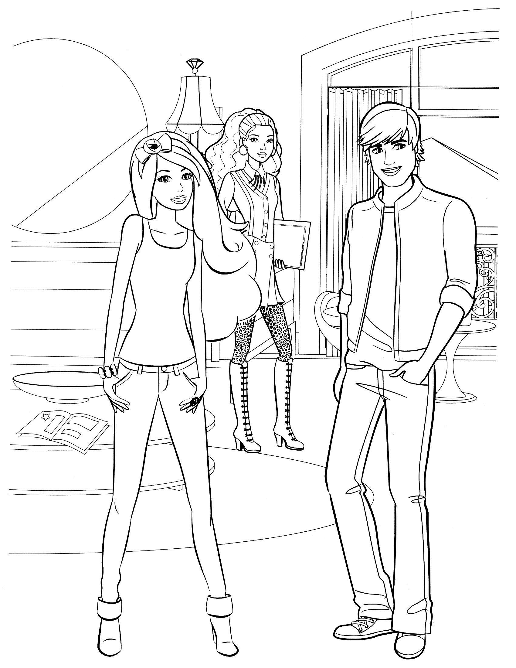 Ken Coloring Pages 1700x2200 Ken Coloring Pages