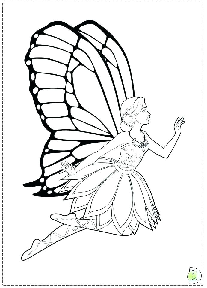 691x960 Fairy Princess Coloring Page Barbie Mariposa And The Fairy