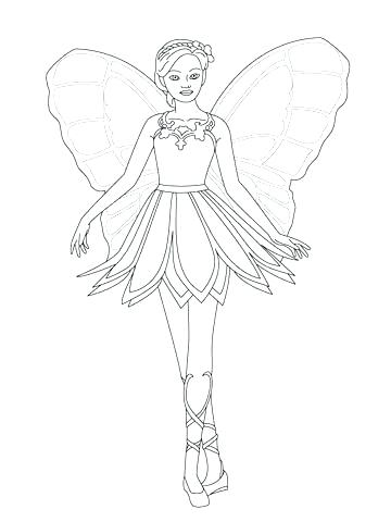 Barbie Mariposa Coloring Pages at GetColorings.com | Free printable ...