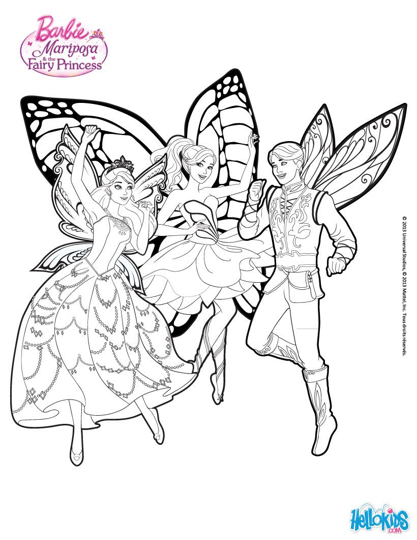 820x1060 Mariposa Coloring Page. More Barbie Mariposa Coloring Sheets