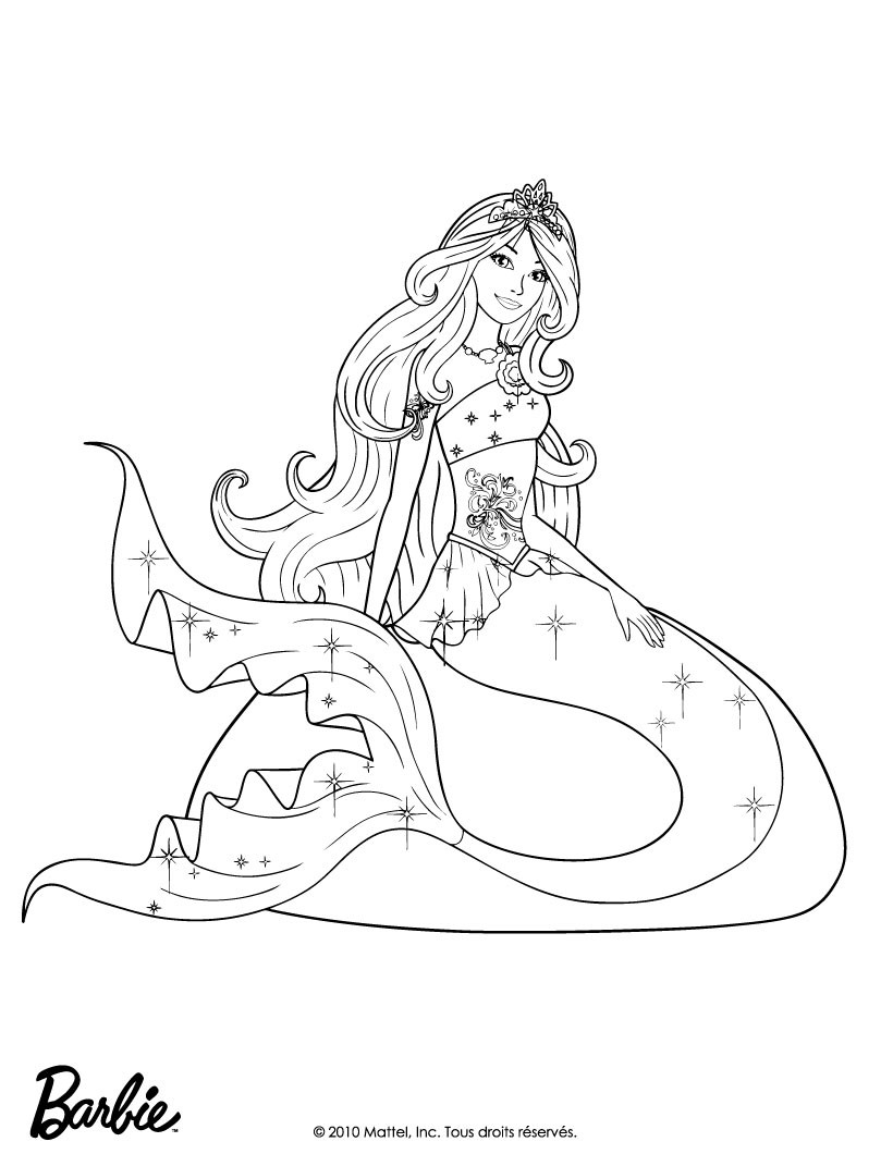 820x1060 Barbie In A Mermaid Tale Coloring Pages