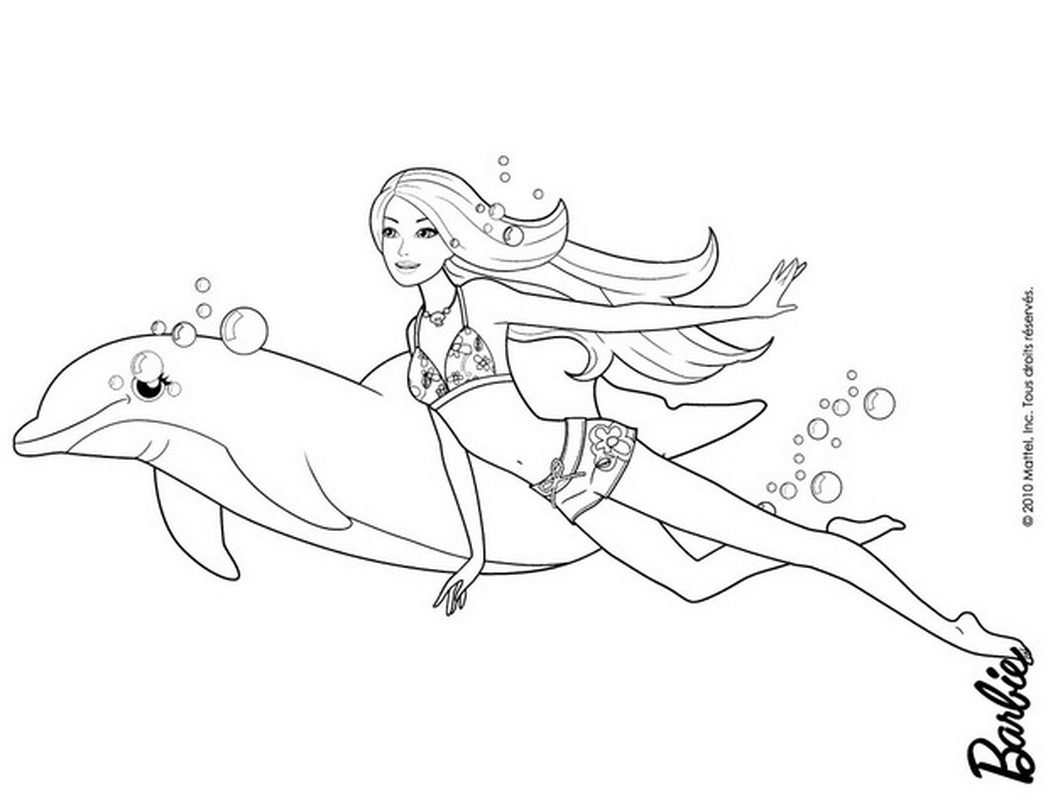 Barbie Mermaid Coloring Pages 1048x811 Barbie Mermaid Coloring Pages