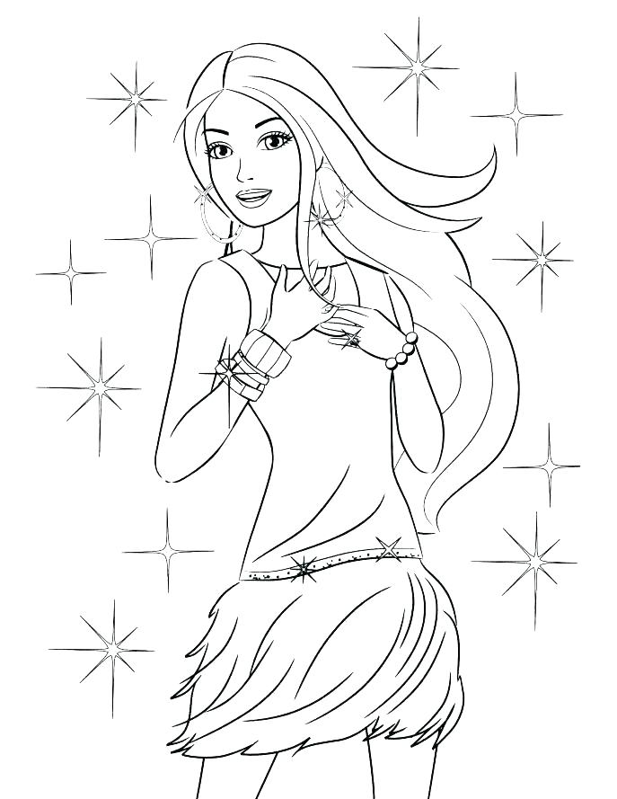 Extraordinary Barbies Coloring Pages Barbie Color Sheet Free 687x889 Extraordinary Barbies Coloring Pages Barbie Color Sheet Free