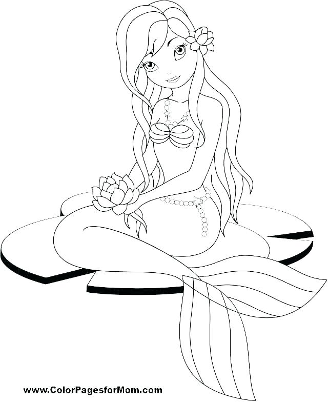 Princess Mermaid Coloring Pages Printable Mermaid Coloring Pages 640x784 Princess Mermaid Coloring Pages Printable Mermaid Coloring Pages