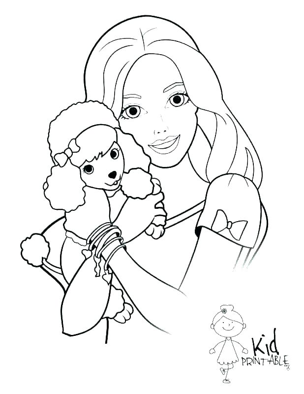 618x800 Barbie Printable Coloring Pages Free Barbie Free Barbie Coloring