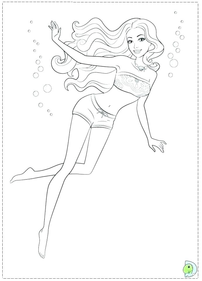 691x960 Mermaid Barbie Coloring Pages Free Barbie Printable Coloring Pages