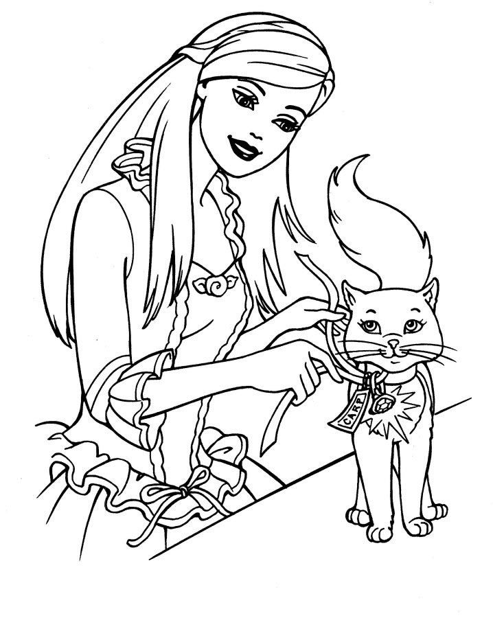 718x900 Barbie Coloring Page 1500 Free Paper Dolls Arielle Gabriel'S
