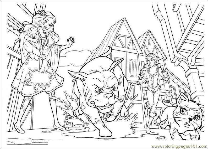 794x567 Barbie And The Three Musketeers Coloring Page