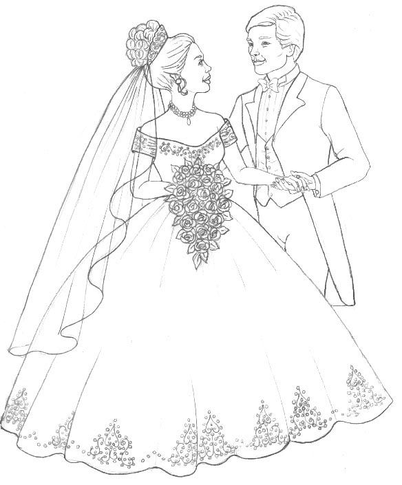 Barbie Wedding Coloring Pages at GetColorings.com | Free printable ...