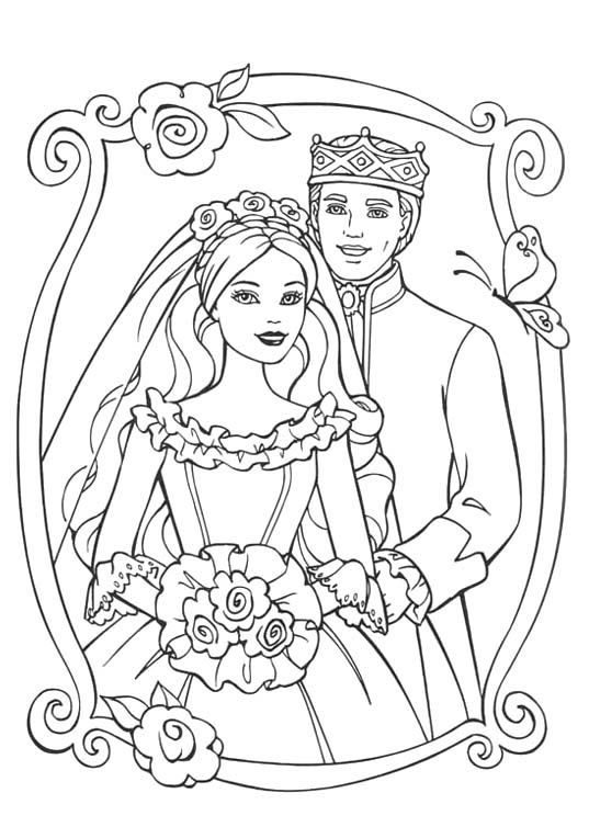 Barbie Wedding Coloring Pages Related With Barbie Wedding 537x754 Barbie Wedding Coloring Pages Related With Barbie Wedding