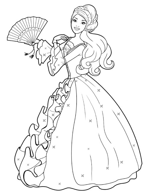 Barbie Wedding Dress Coloring Pages 489x665 Barbie Wedding Dress Coloring Pages