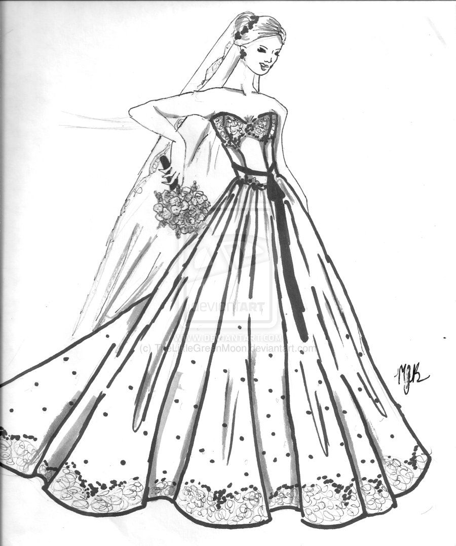 Barbie Wedding Dress Coloring Pages 4.jpg Fashion Illustrating 900x1078 Barbie Wedding Dress Coloring Pages 4.jpg Fashion Illustrating