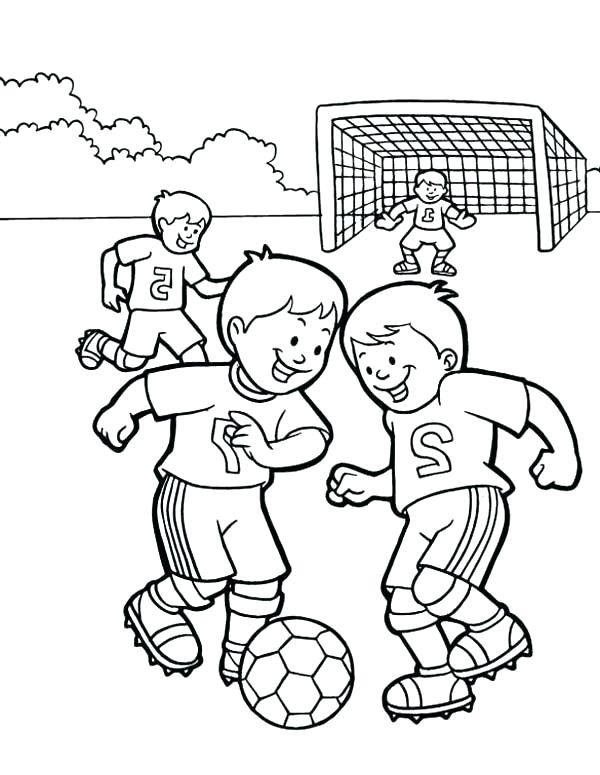 Soccer Coloring Page Soccer Coloring Pages Children Playing 600x775 Soccer Coloring Page Soccer Coloring Pages Children Playing