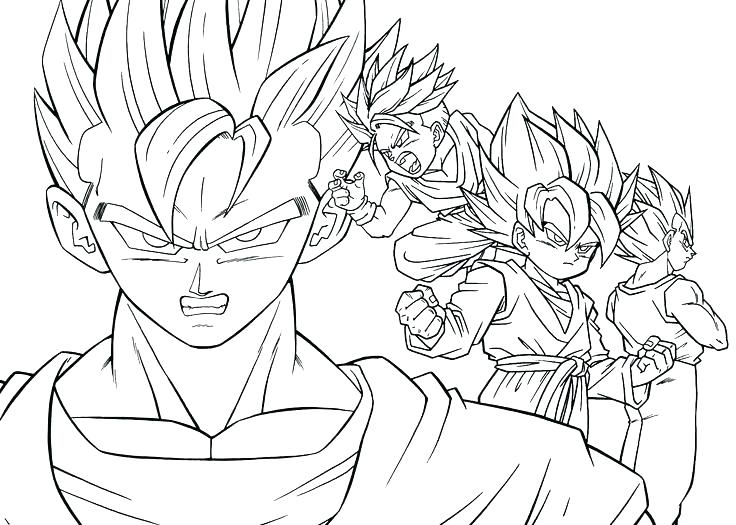 736x525 Dbz Coloring Pages Coloring Page Dragon Ball Z Anime Coloring