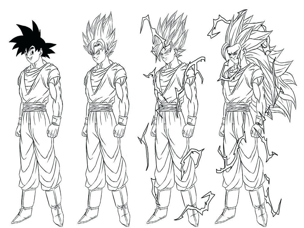 1024x768 Dragon Ball Z Coloring Pages Gokudbz Goku Bardock Ideas In Super