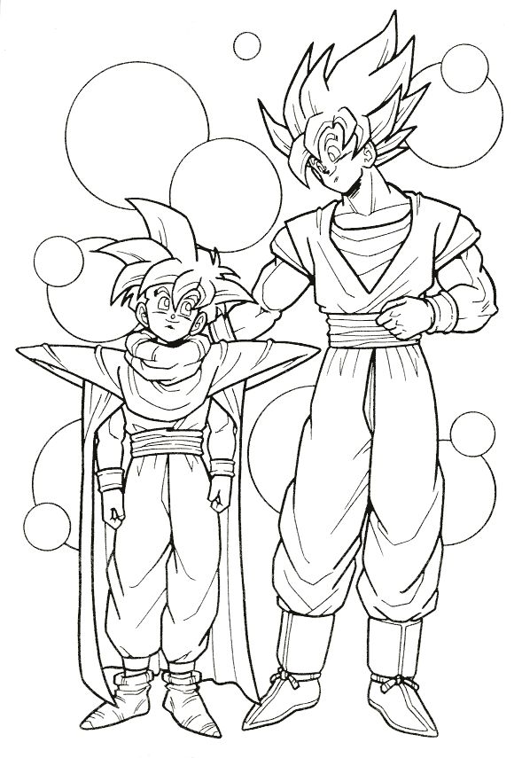 589x855 Dragon Ball Z Coloring Pages Bardock Img 22752