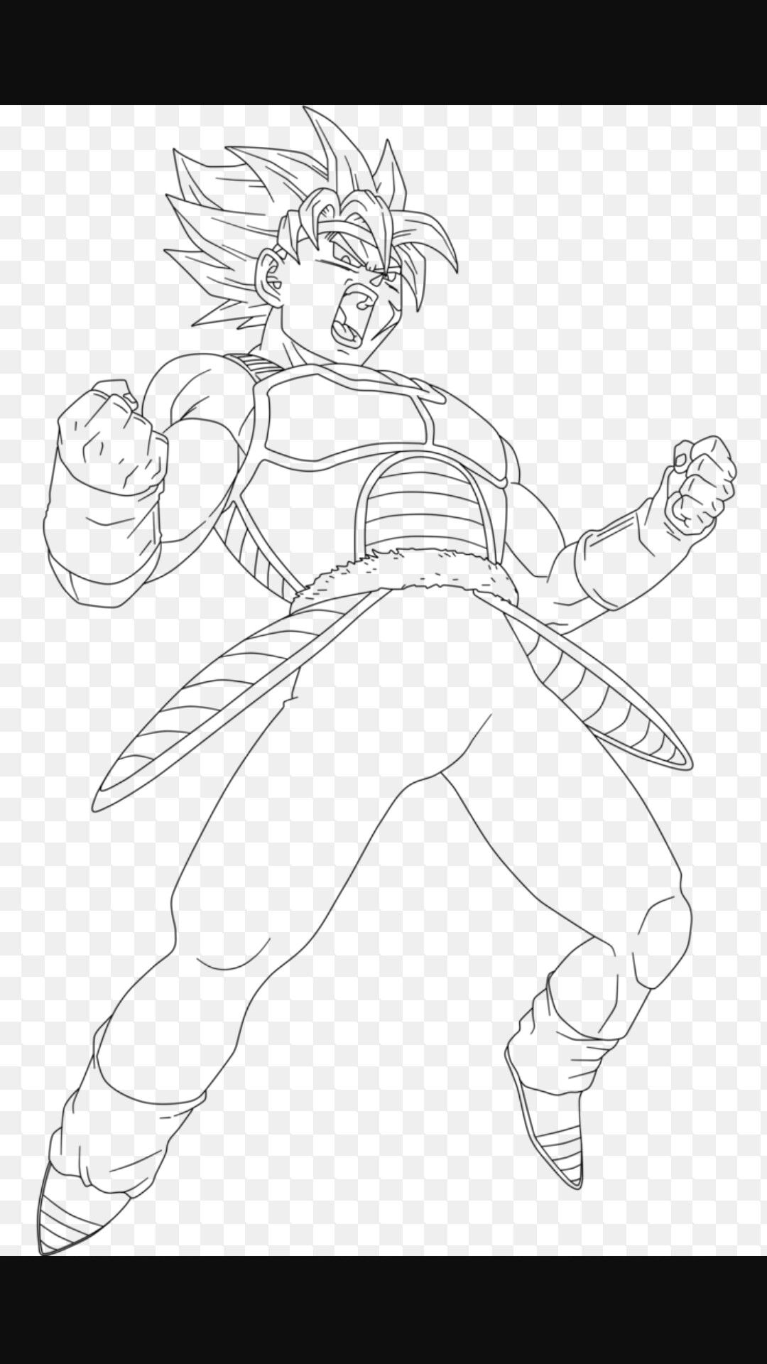 1080x1920 Bardock Coloring Pages