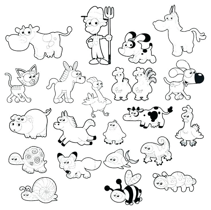 Farm Animals Coloring Page Farm Coloring Pages Printable Farm 736x734 Farm Animals Coloring Page Farm Coloring Pages Printable Farm